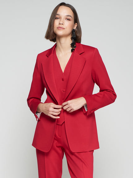 ROCK JACKET WITH CHERRY LINING