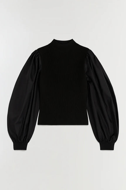 JACKIE TAFFETA KNIT TOP