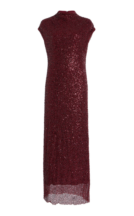 ZARIA SEQUINED MIDI DRESS