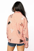 LICENSED TEXAS MINI ICON STRIPED BUTTON DOWN