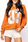 LICENSED TEXAS METALLIC WORD WITH ICONS SWEATSHIRT