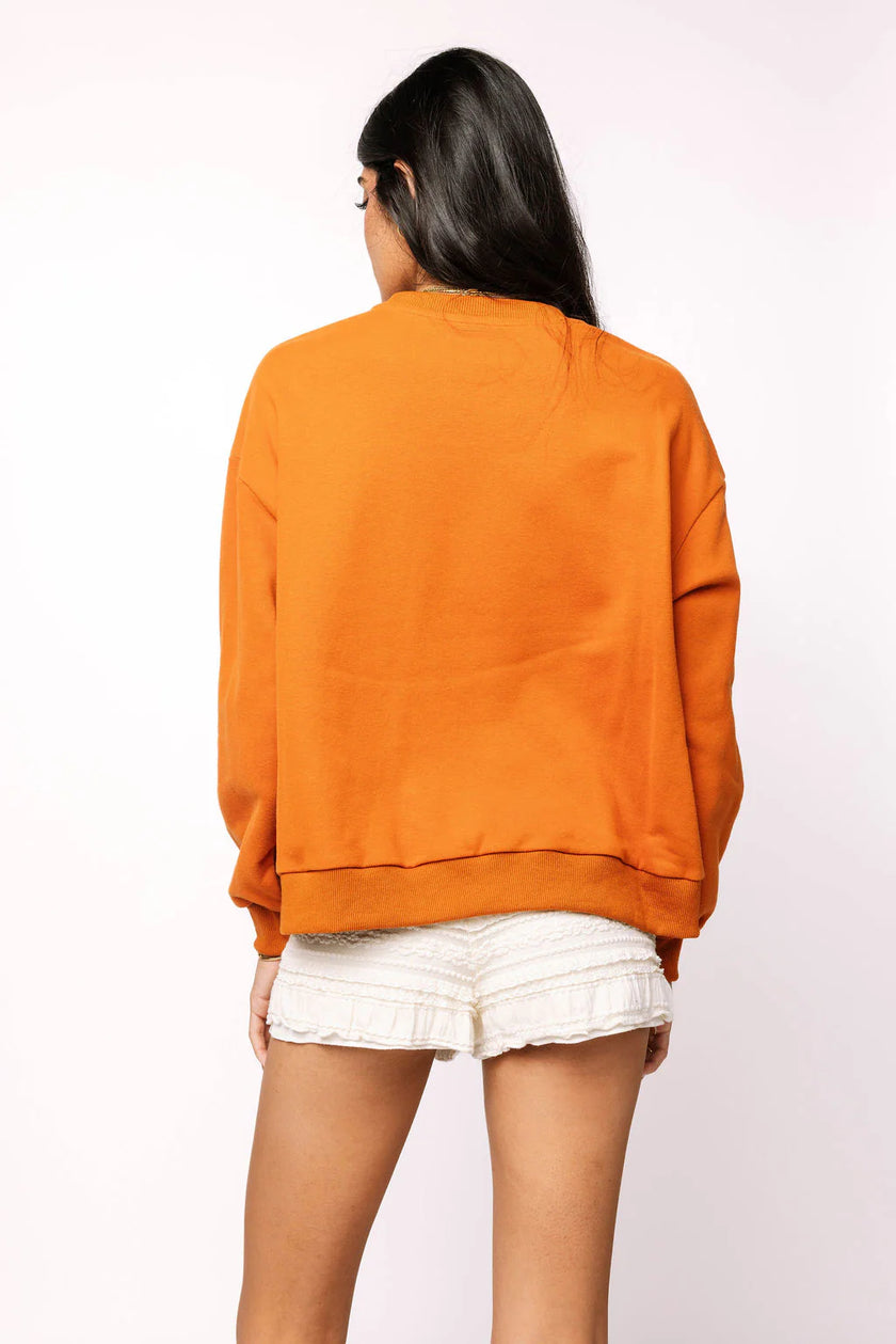 LICENSED TEXAS METALLIC WORD WITH ICONS SWEATSHIRT