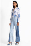 THE PIECED STRAIGHT FLARE JEAN