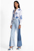 THE PIECED STRAIGHT FLARE JEAN