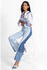 THE PIECED STRAIGHT FLARE JEAN