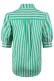 ELISE BLOUSE IN KELLY STRIPE