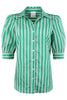 ELISE BLOUSE IN KELLY STRIPE