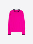 JERSEY RUFFLE NECK SWEATER
