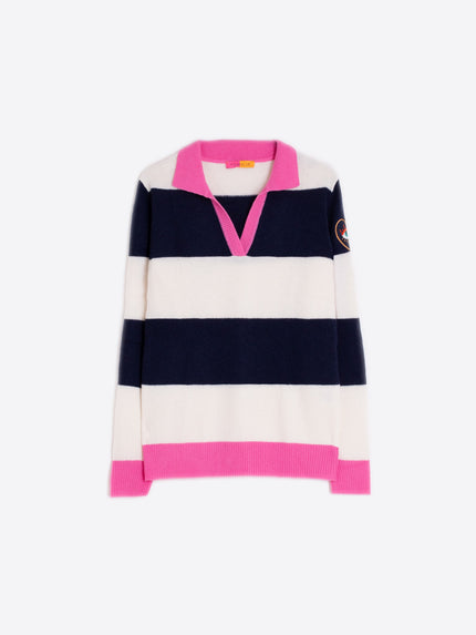 JERSEY LARGE STRIPE CUELLO POLO