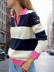 JERSEY LARGE STRIPE CUELLO POLO