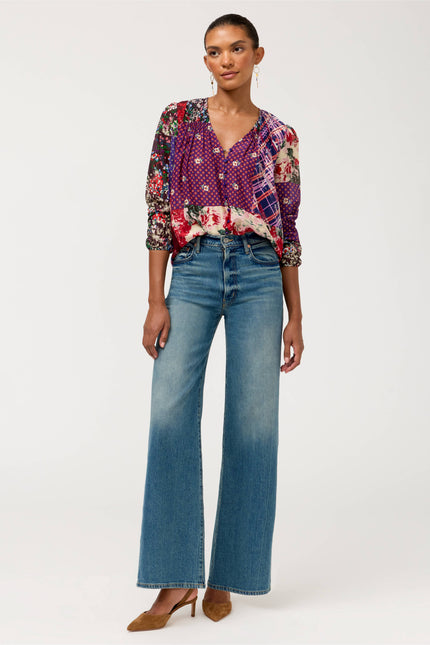 ZELLAH BLOUSE IN FLOWERS IN THE WIND