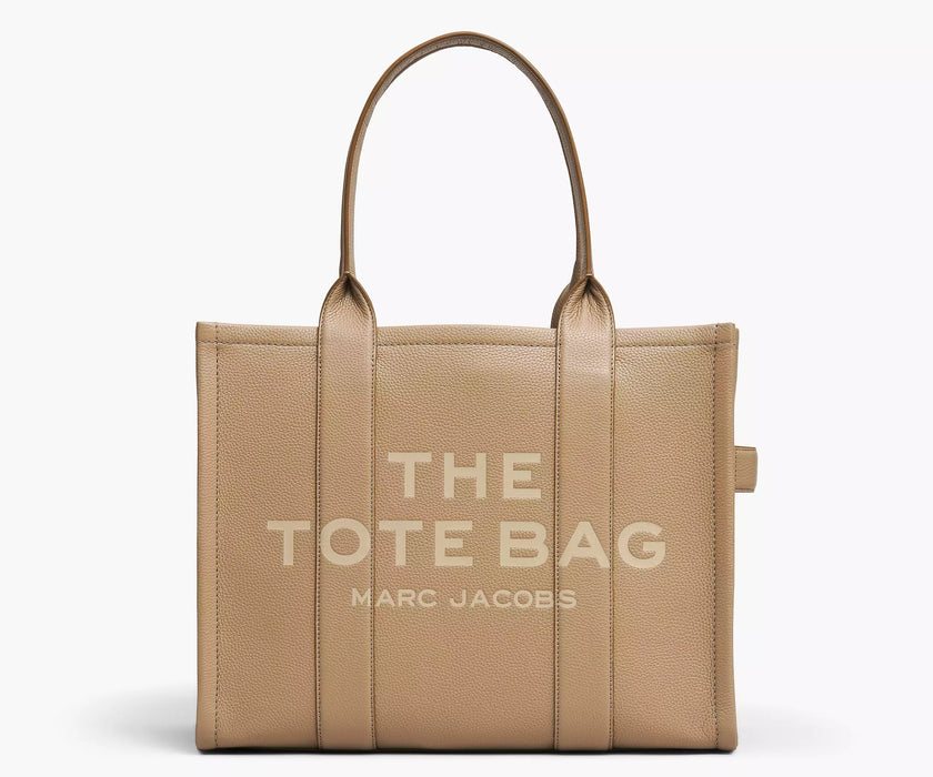 THE LEATHER LARGE TOTE BAG