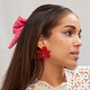 SMALL CRYSTAL LILY EARRING