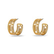 GREEK KEY HOOP EARRING