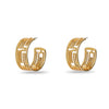 GREEK KEY HOOP EARRING