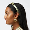 GREEK KEY HOOP EARRING