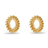 OVAL WREATH EARRING
