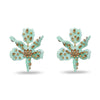 SMALL EMBELLISHED PAPER LILY EARRING