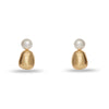 GOLD PEBBLE STUD EARRINGS