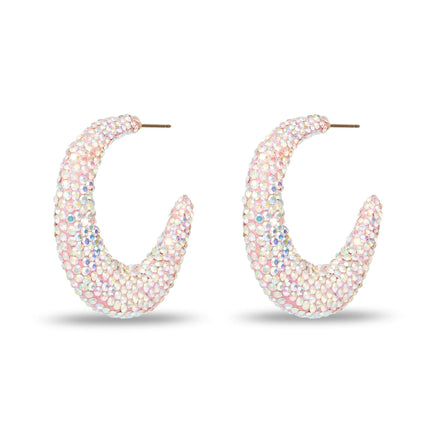 ARCHER PAVE HOOP EARRINGS