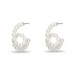 PEARL LOOP DE LOOP HOOP EARRINGS