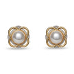 PEARL PINBALL BUTTON EARRINGS