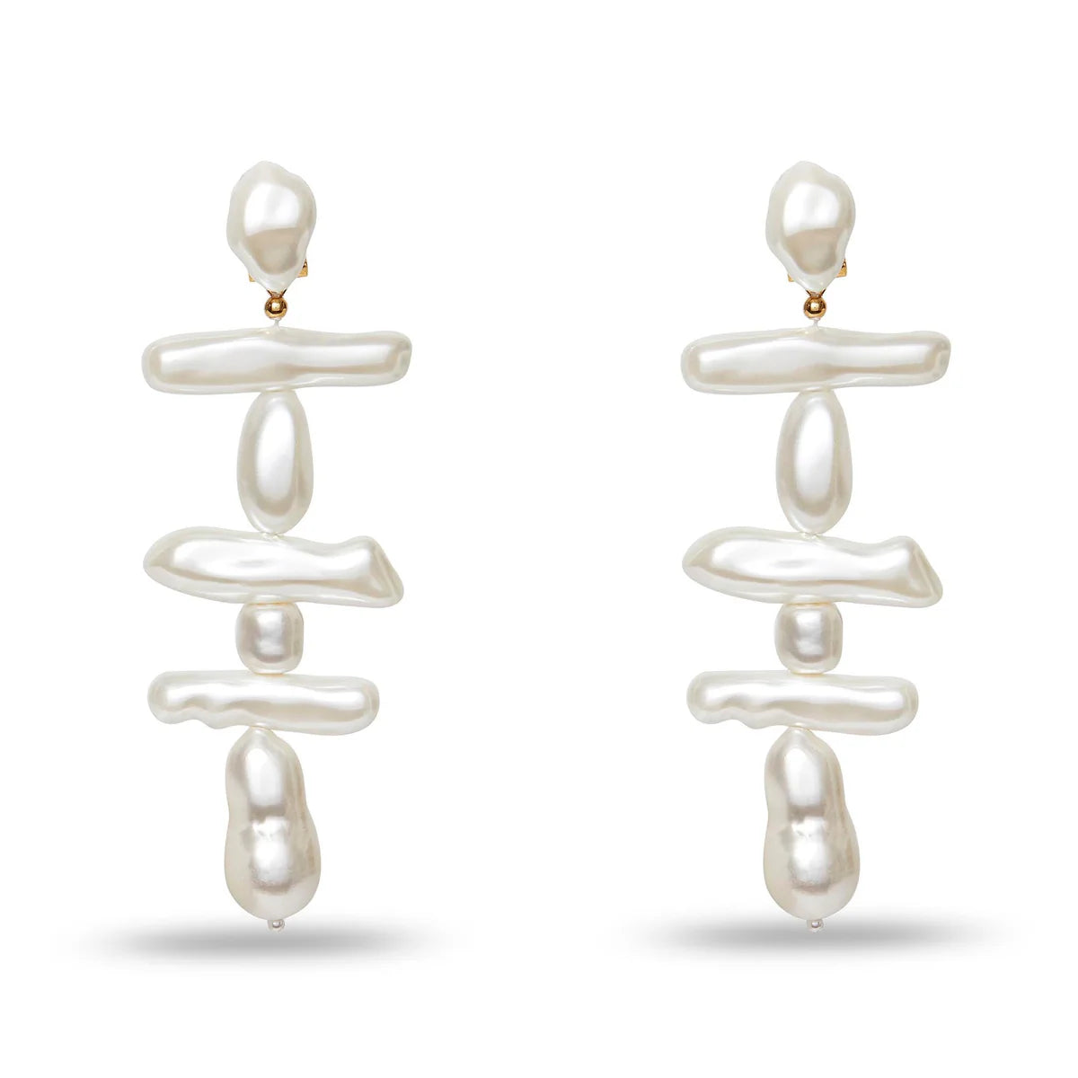 PEARL GRAND ESTATE LINEAR EARRINGS
