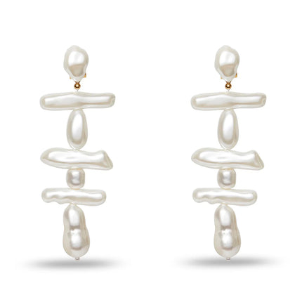 PEARL GRAND ESTATE LINEAR EARRINGS