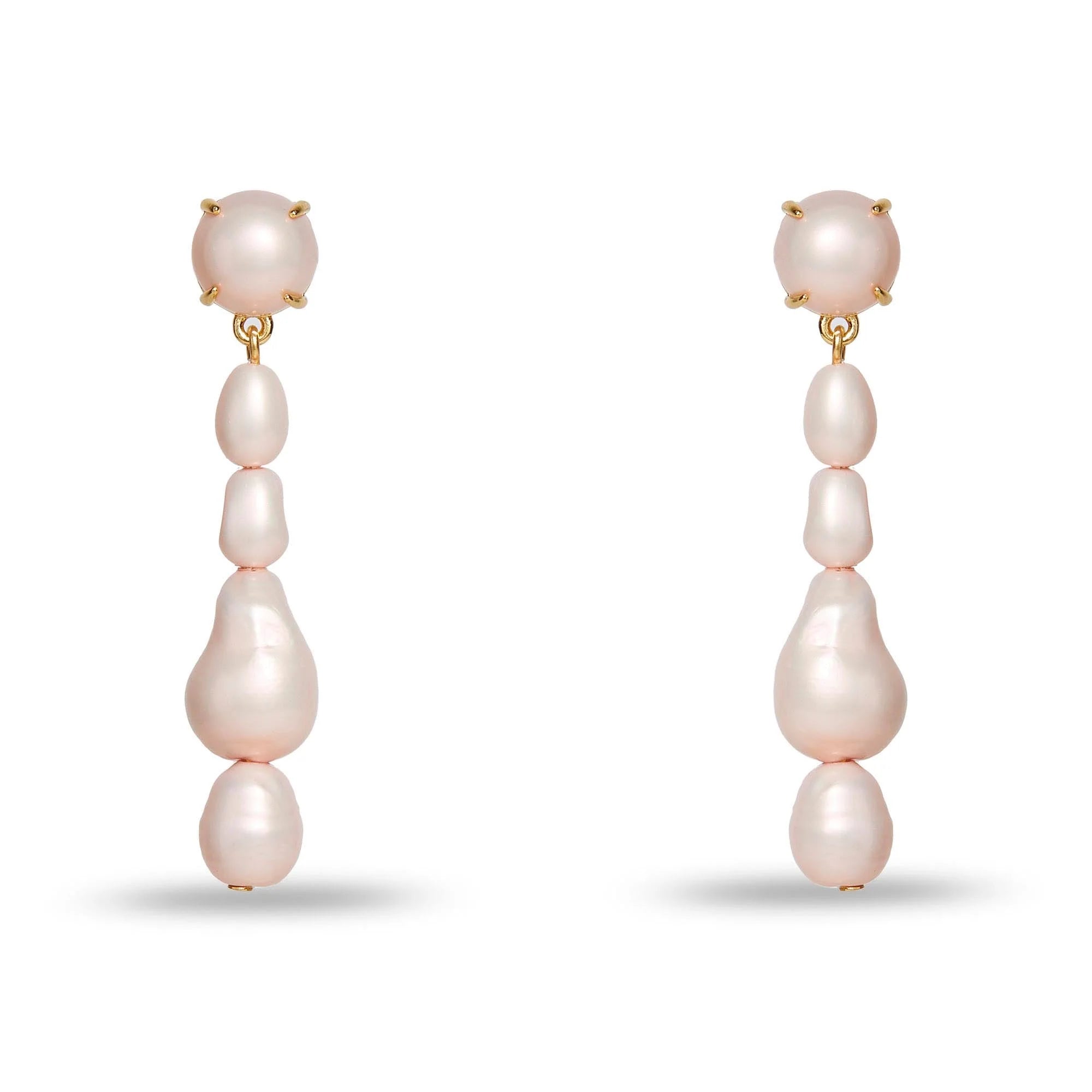 COLLECTOR PEARL LINEAR EARRING