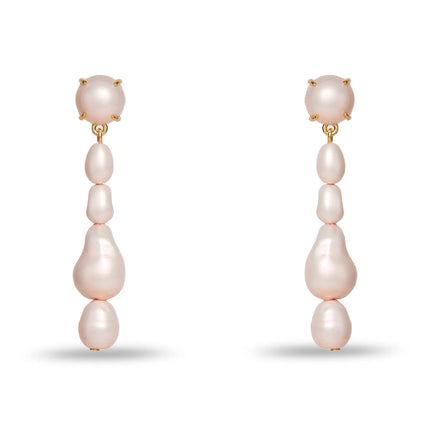 COLLECTOR PEARL LINEAR EARRING