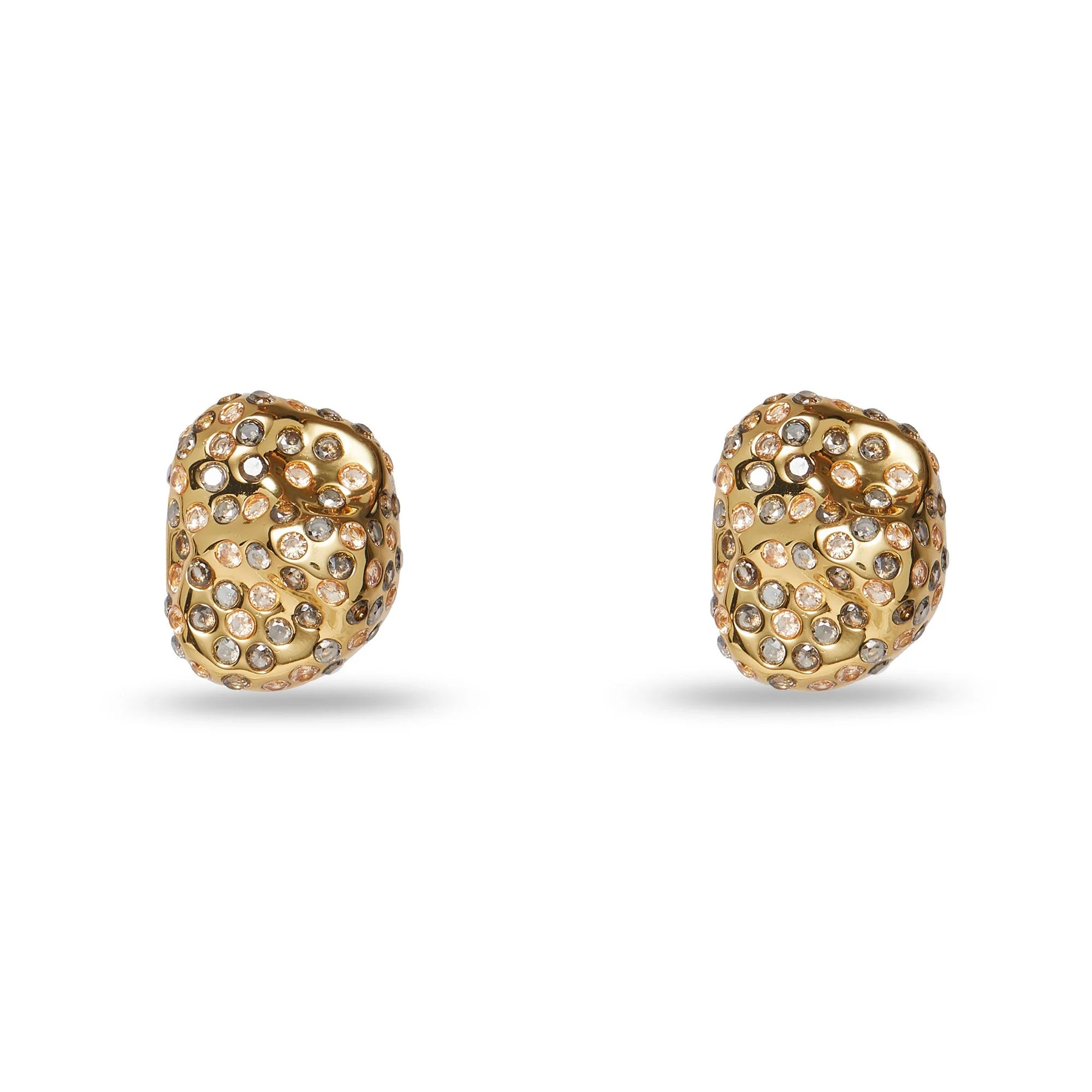 PAVE ROCK EARRING