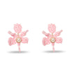 TERRAZZO BLUSH SMALL PEARL LILY EARRINGS