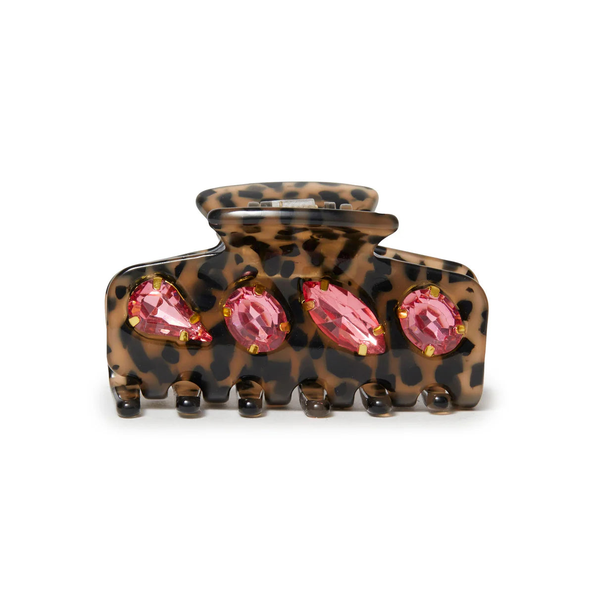 CHEETAH MINI CRYSTAL CLAW CLIP