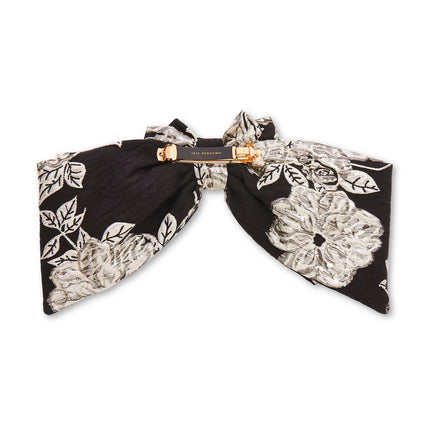 JET ELIZABETH FLORAL JACQUARD BARRETTE