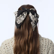 JET ELIZABETH FLORAL JACQUARD BARRETTE