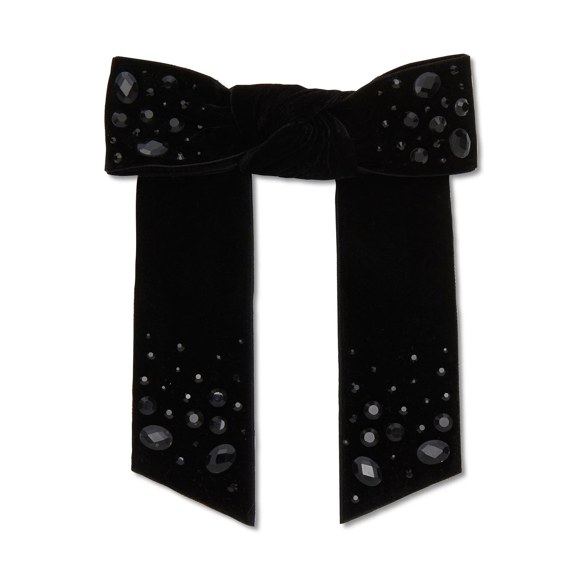 JET SHIRLEY CRYSTAL PEBBLE BOW