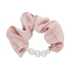 ROSE BLUSH PEARL SILK SCRUNCHIE
