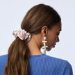 ROSE BLUSH PEARL SILK SCRUNCHIE