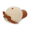FAUX LEATHER CANVAS BASEBALL CAP