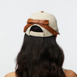 FAUX LEATHER CANVAS BASEBALL CAP