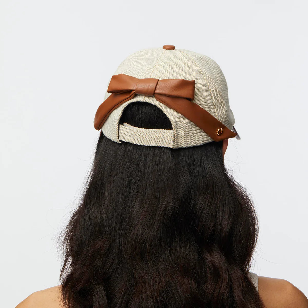 FAUX LEATHER CANVAS BASEBALL CAP