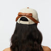 FAUX LEATHER CANVAS BASEBALL CAP