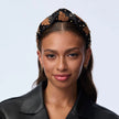 CARMEL JET KNOTTED LACE EMBELLISHED HEADBAND