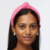 SLIM KNOTTED EYELET HEADBAND