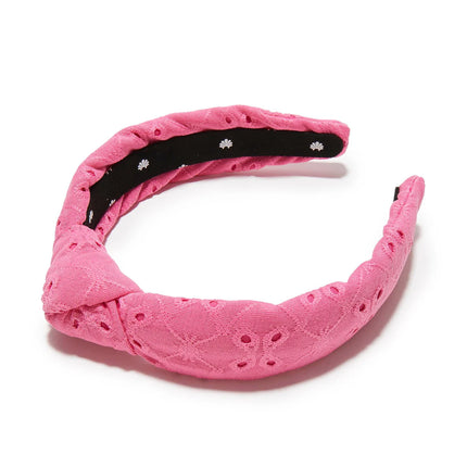 SLIM KNOTTED EYELET HEADBAND