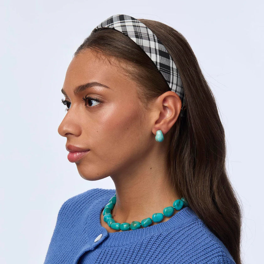 JET BESSETTE PLAID HEADBAND