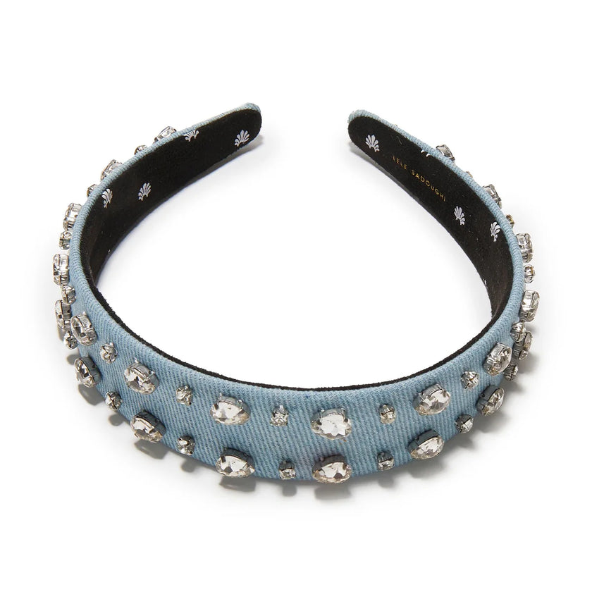 BESSETTE CRYSTAL TRIM HEADBAND
