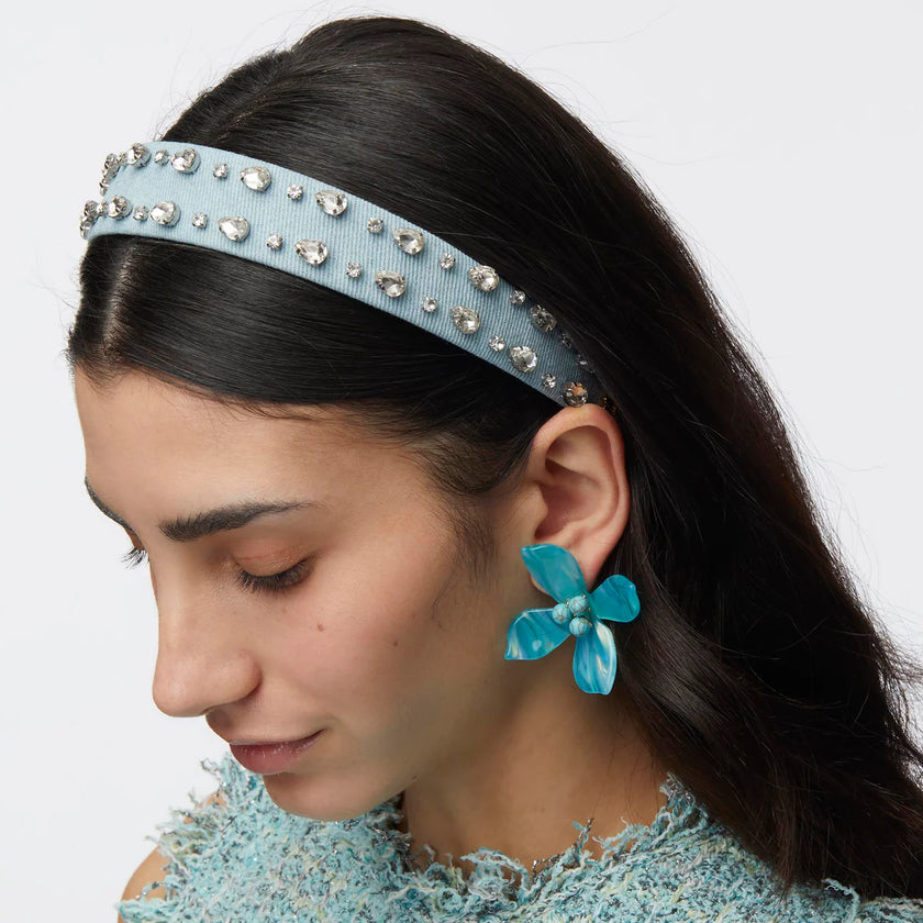 BESSETTE CRYSTAL TRIM HEADBAND