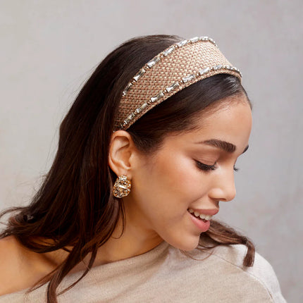 PAVE ROCK EARRING