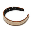 BESSETTE FAUX LEATHER TRIM HEADBAND